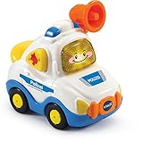 VTech Tut Tut Baby Flitzer - Polizei – Spielzeugauto mit Musik, aufleuchtender Taste,...