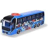 Dickie Toys - Spielzeug-Bus MAN (blau) – lenkbarer Reise-Bus (26,5 cm) zum Spielen für...